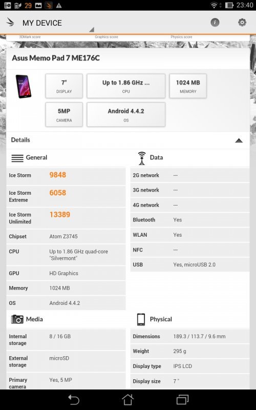 ASUS MeMO Pad 7 ME176CX