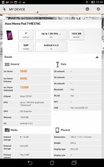 ASUS MeMO Pad 7 ME176CX