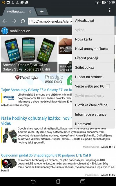 ASUS MeMO Pad 8 (ME581C)