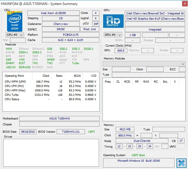 ASUS Transformer Book T100HA