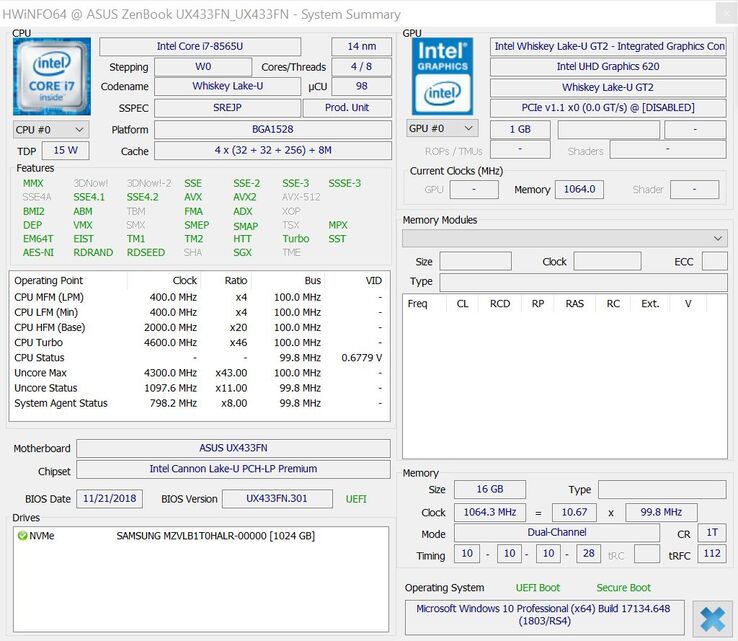 ASUS ZenBook 14 UX433FN