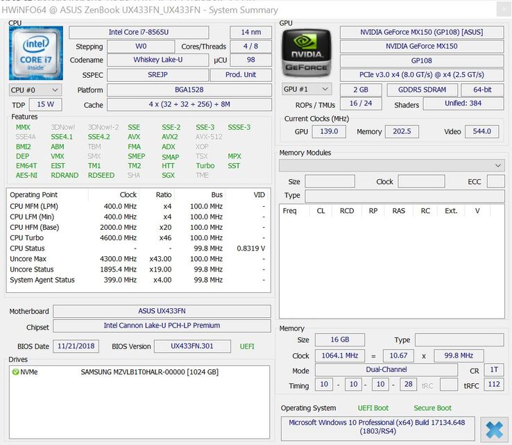 ASUS ZenBook 14 UX433FN