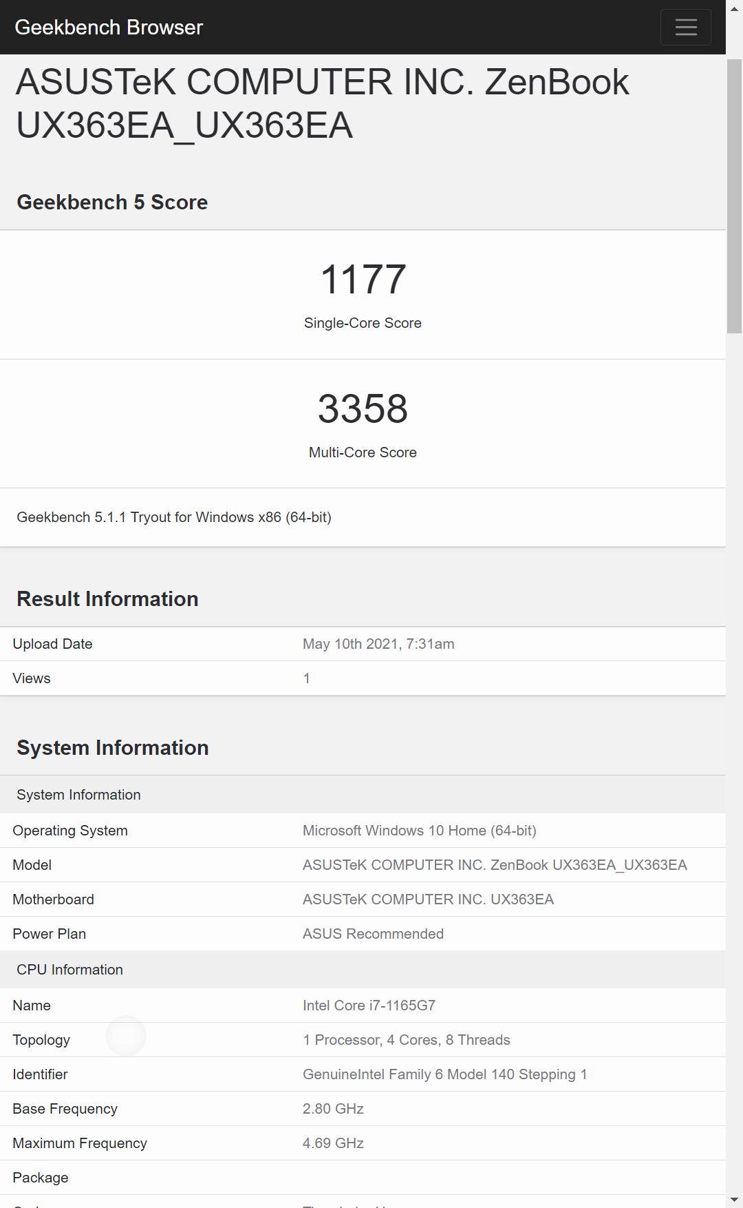 ASUS ZenBook Flip 13 OLED UX 363