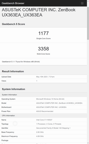 ASUS ZenBook Flip 13 OLED UX 363
