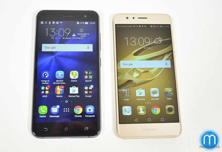 Asus ZenFone 3 a Honor 8 Preimum