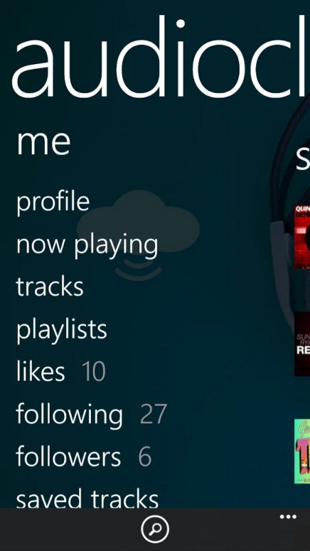 Audiocloud pro Windows Phone