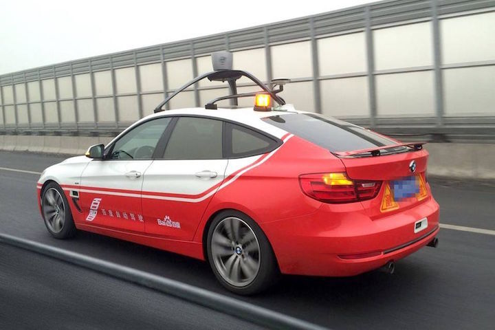Autonomní BMW 3 - Baidu