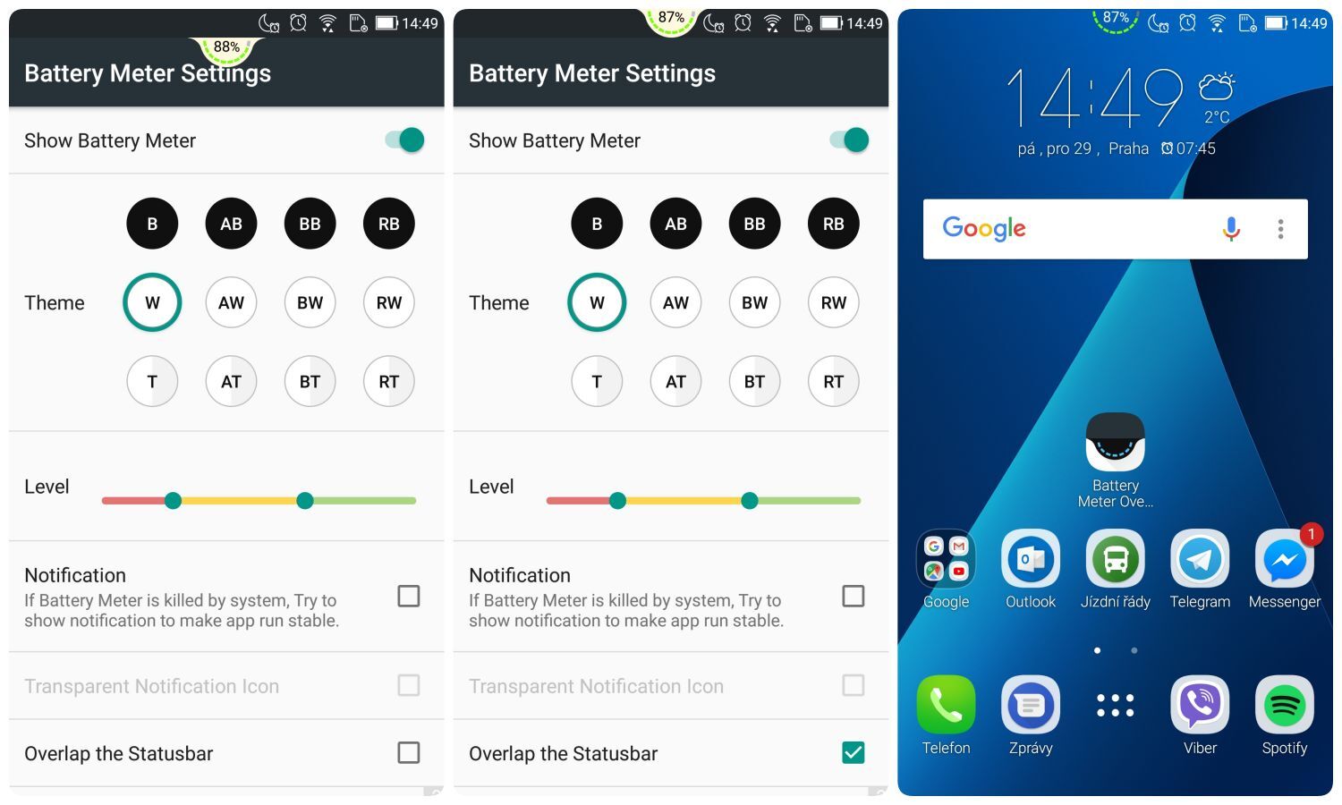Battery Meter Overlay