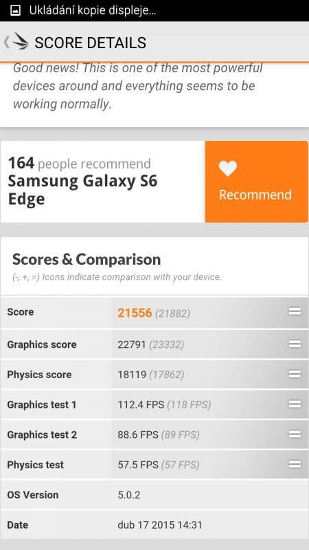 Benchmark Galaxy S6 edge