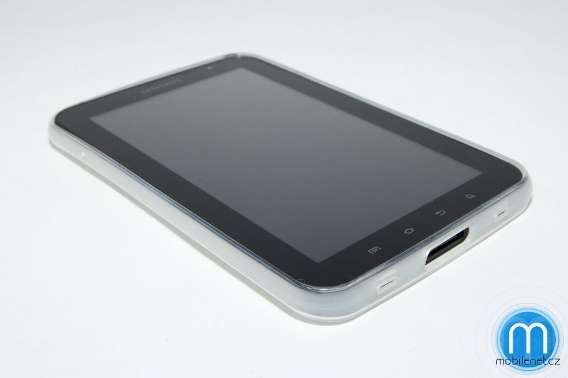 Bílý gumový obal na Samsung Galaxy Tab