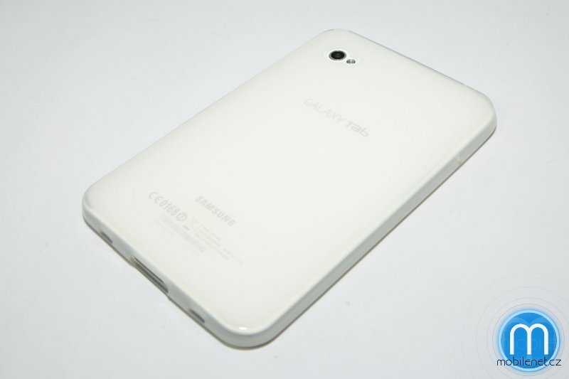 Bílý gumový obal na Samsung Galaxy Tab