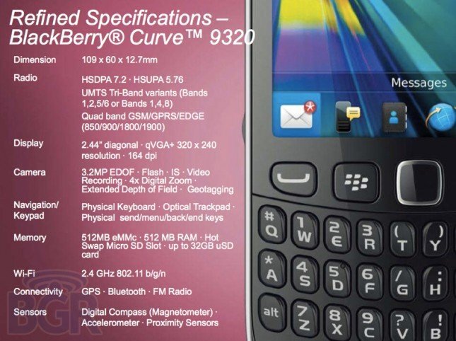 BlackBerry Curve 9320