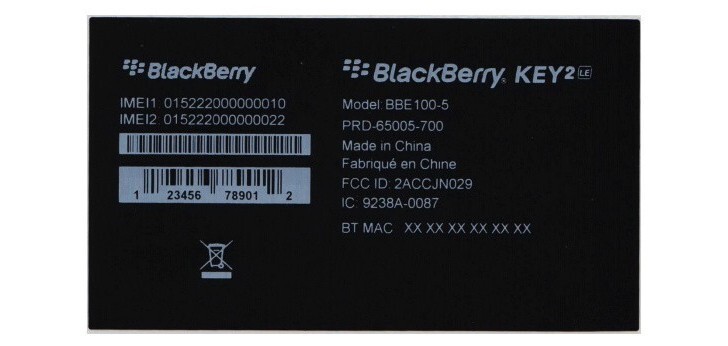 BlackBerry KEY2 LE