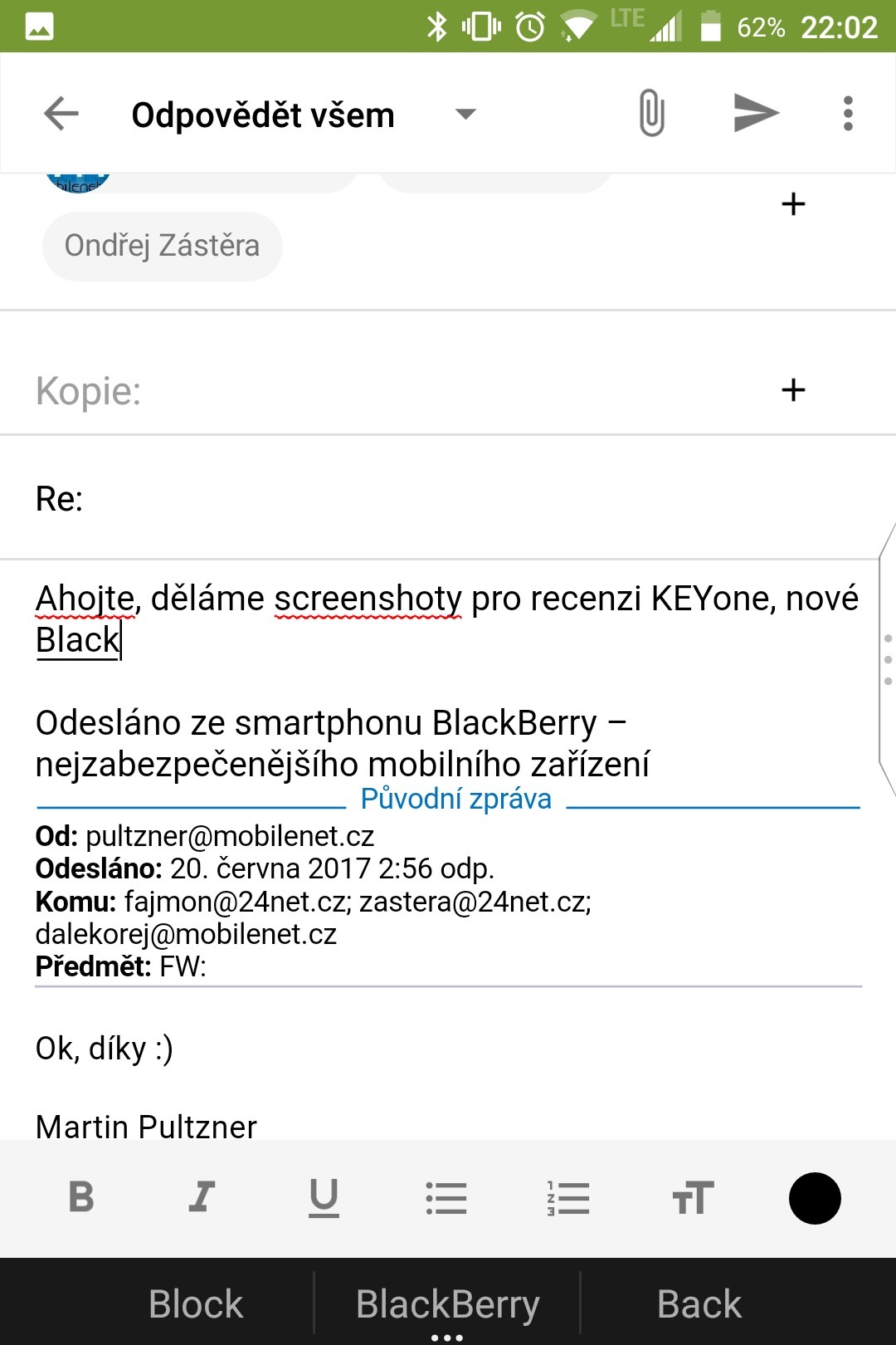 BlackBerry KEYone