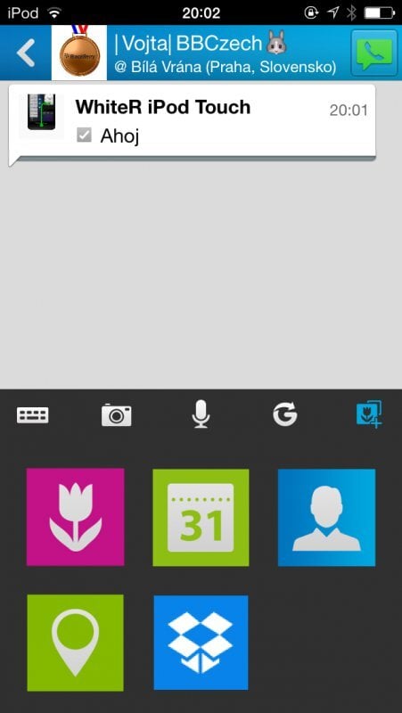 BlackBerry Messenger pro iOS