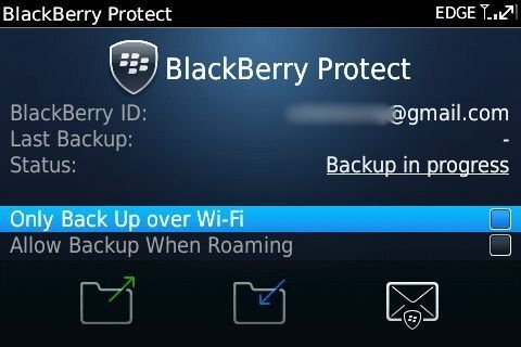 BlackBerry Protect, screenshot