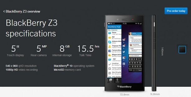 BlackBerry Z3