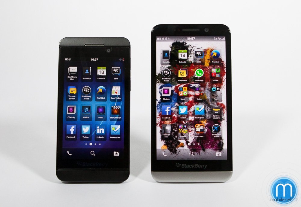 BlackBerry Z30 a Z10