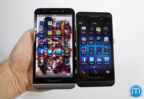 BlackBerry Z30 a Z10