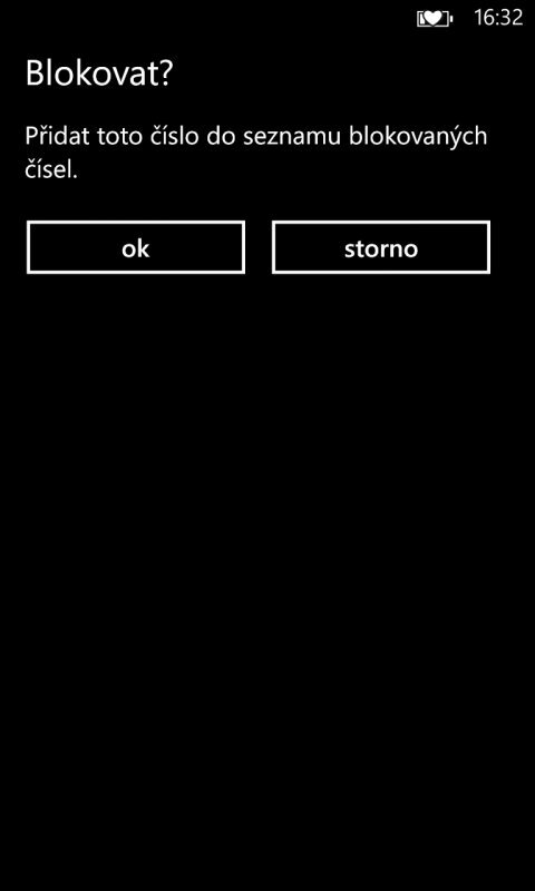 Blokování kontaktů u Nokií Lumia