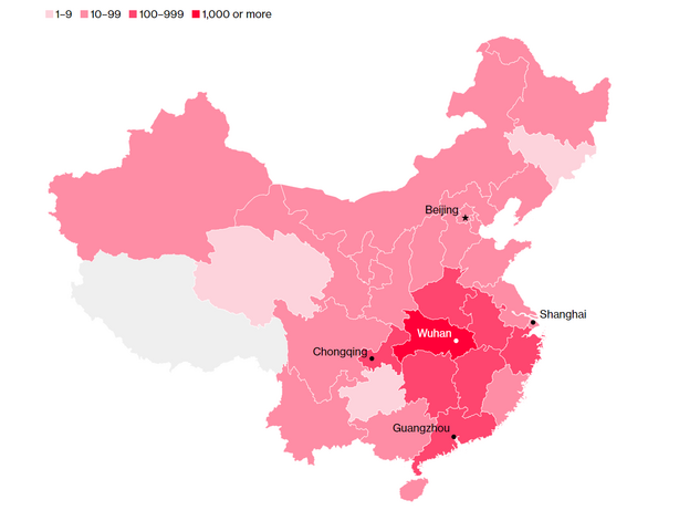 Bloomberg koronavirus šíření 29. 1. 2019 10 hodin