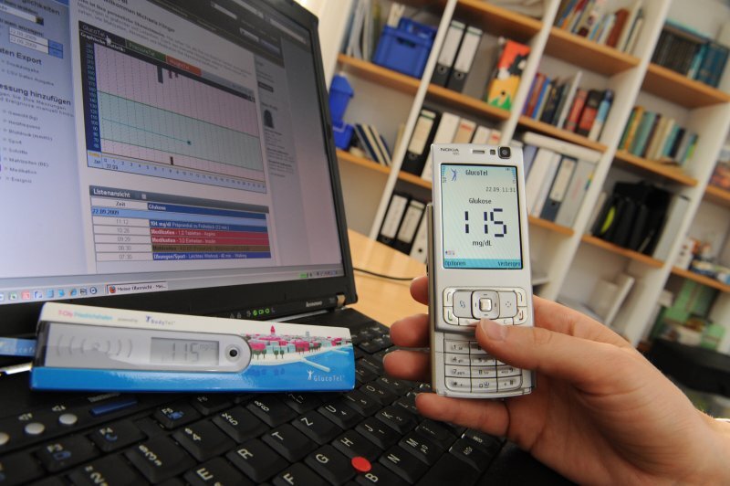Bodytel - odeslání údajů z glukometru přes Bluetooth a telefon k doktorovi