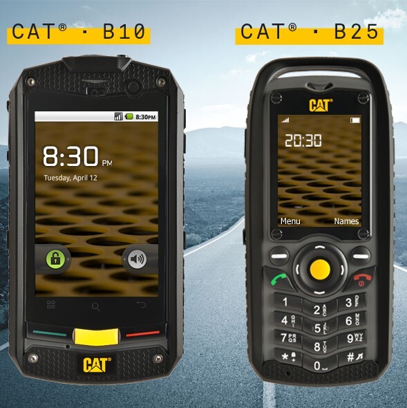 CAT B10 Smartphone a CAT B25 Phone