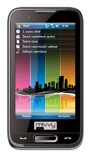 Chytrý telefon Mivvy s Windows Mobile za šest a půl tisíce