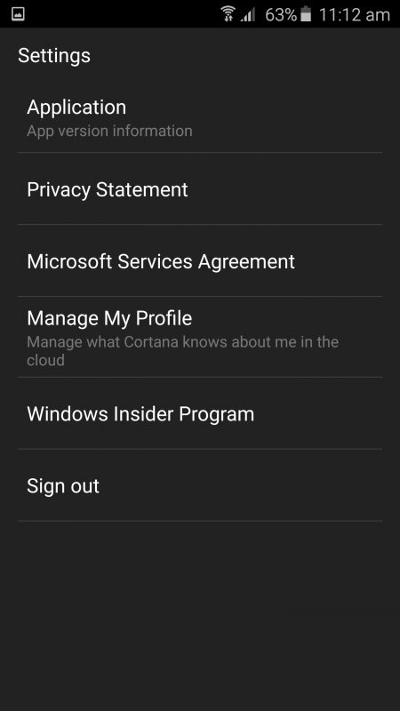 Cortana Android