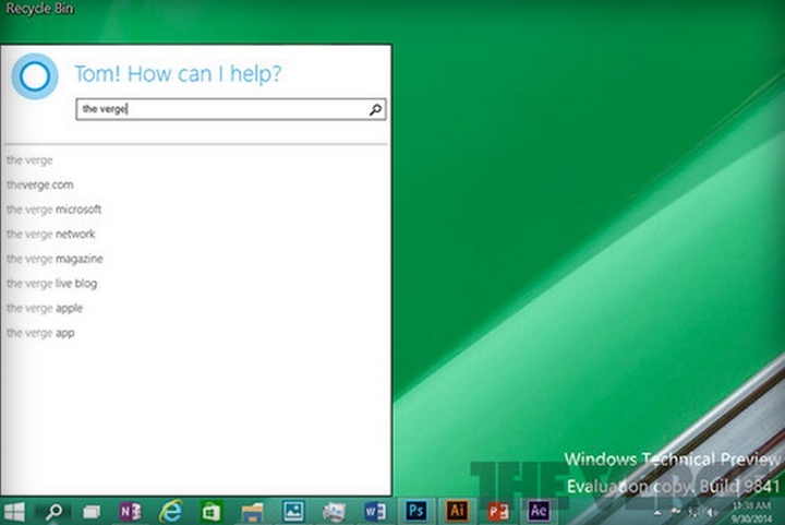 Cortana ve Windows 10