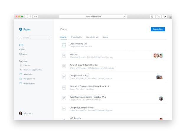 Dropbox Paper