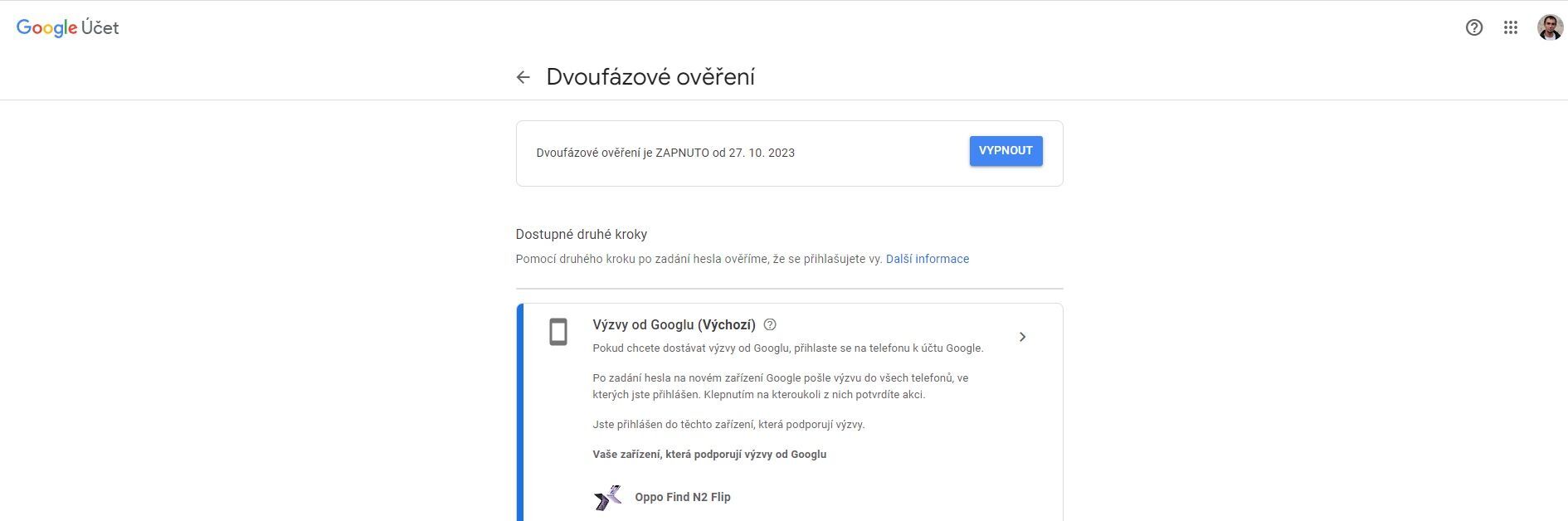 Dvoufaktorové ověření
