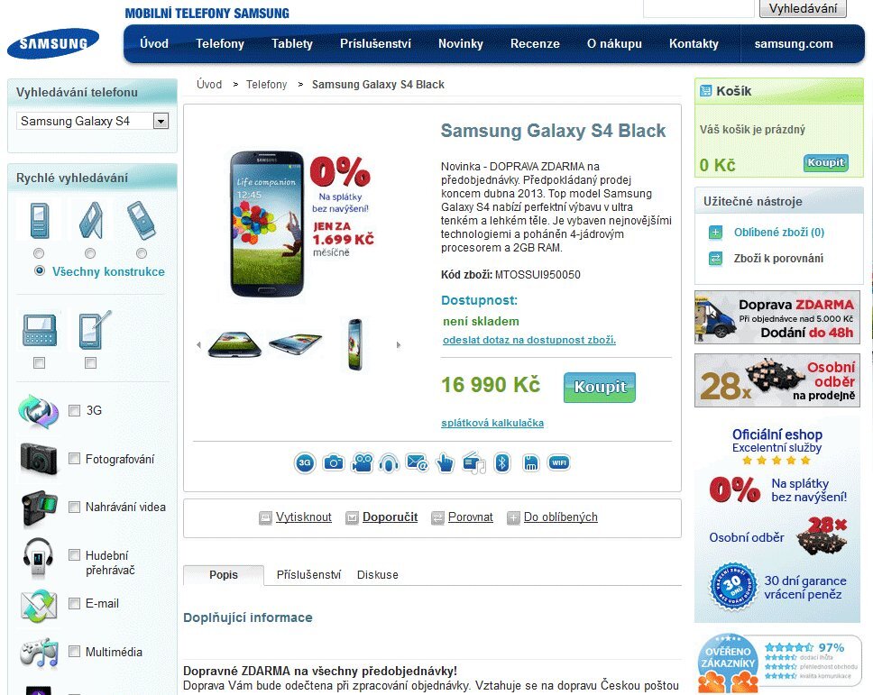 e-shop Samsung