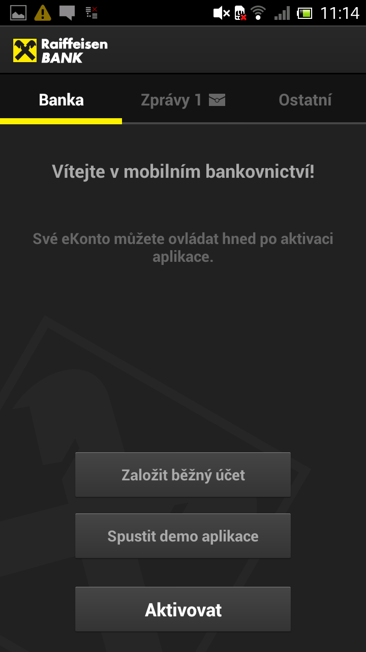 eKonto Raiffeisenbank pro Android