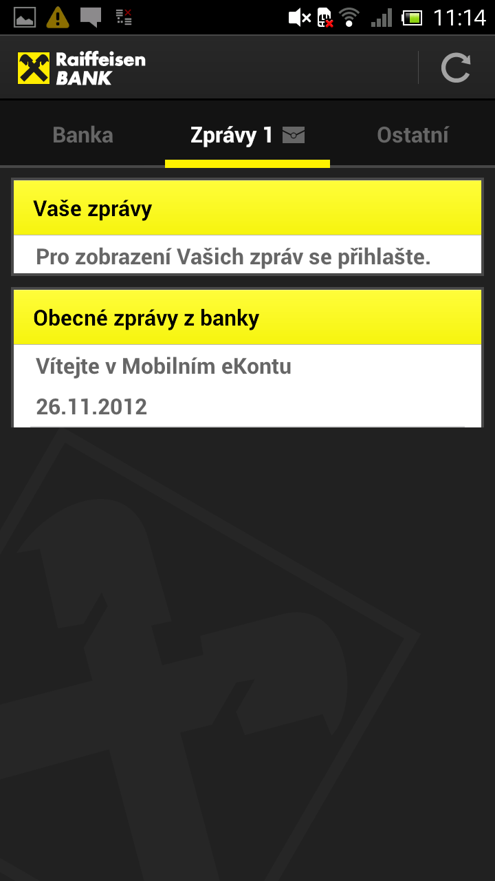eKonto Raiffeisenbank pro Android