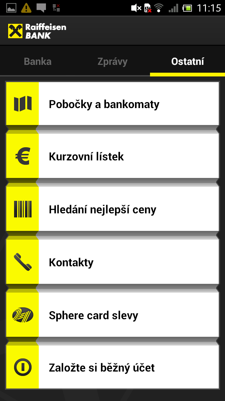 eKonto Raiffeisenbank pro Android