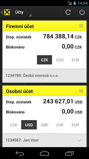 eKonto Raiffeisenbank pro Android