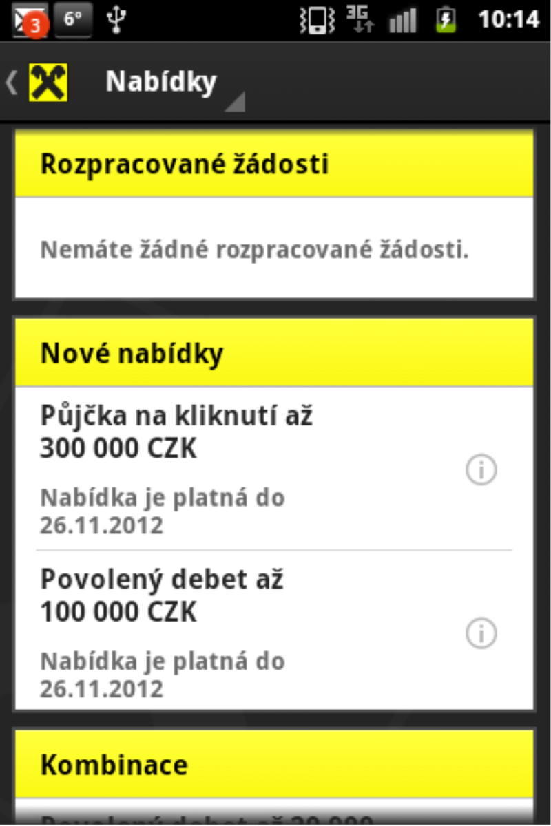 eKonto Raiffeisenbank pro Android