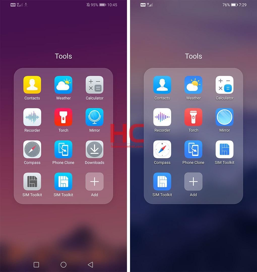 EMUI 9.1 vs. EMUI 10