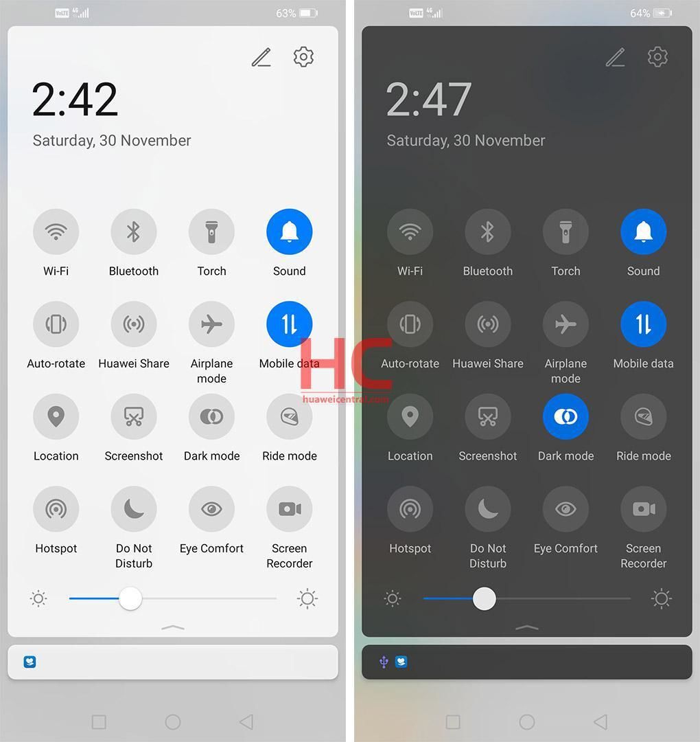 EMUI 9.1 vs. EMUI 10