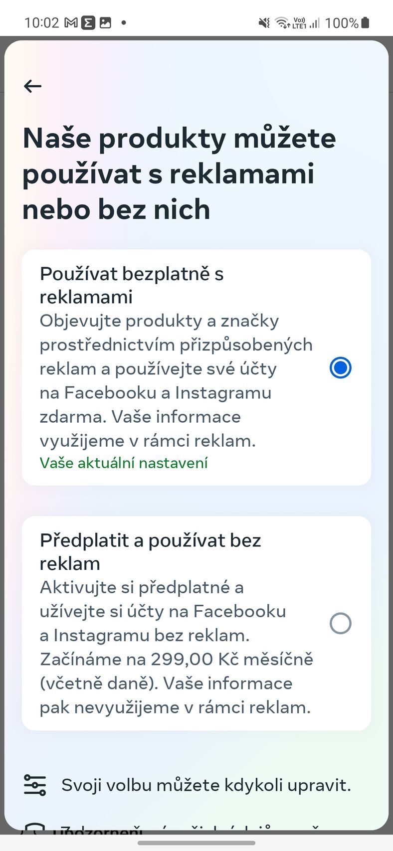 Facebook a Instagram