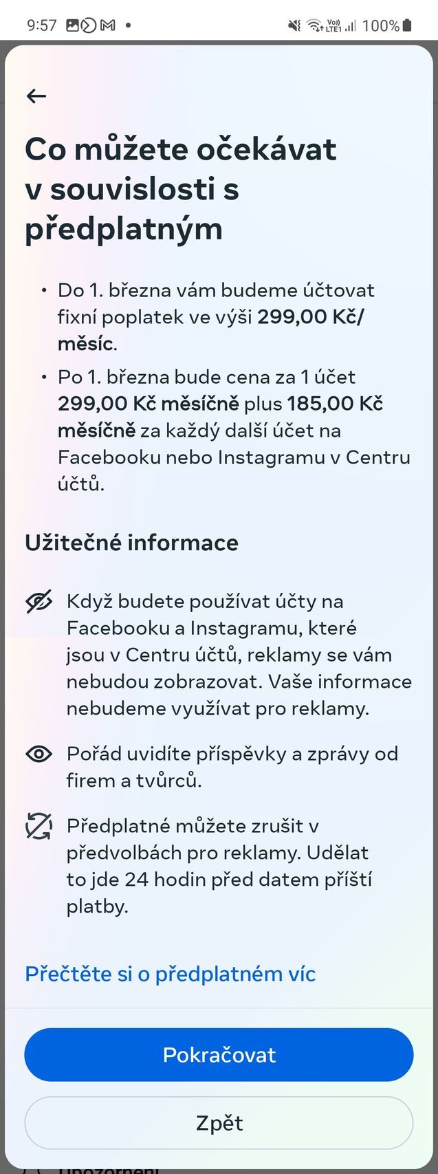 Facebook a Instagram