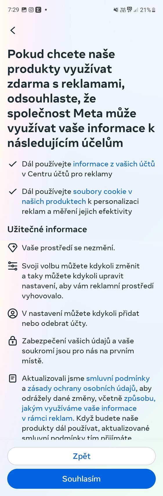 Facebook a Instagram
