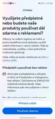 Facebook a Instagram