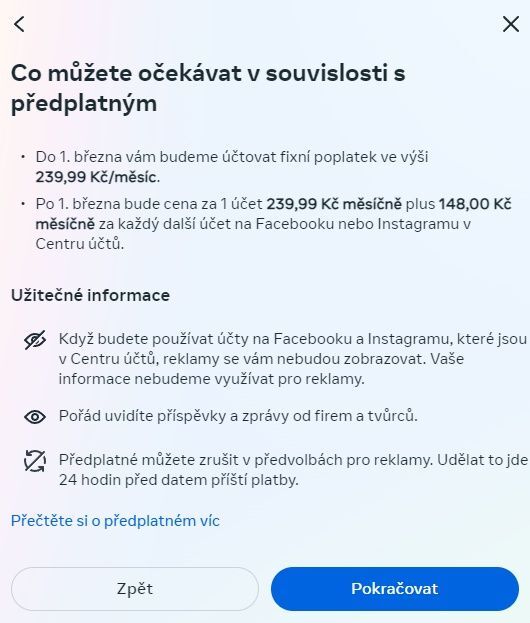 Facebook a Instagram
