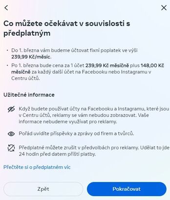 Facebook a Instagram