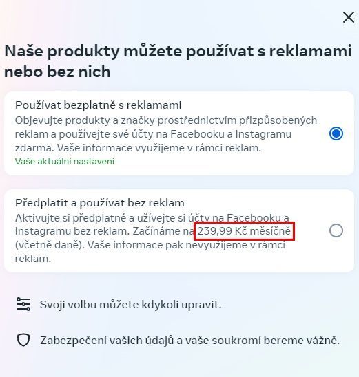 Facebook a Instagram