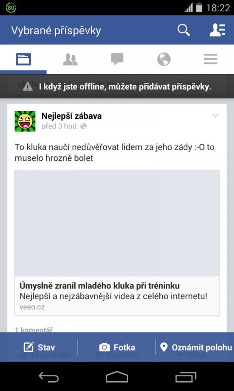 Facebook aplikace