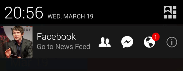 Facebook notifikace