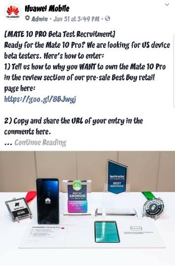 Falešné recenze Huawei Mate 10 Pro